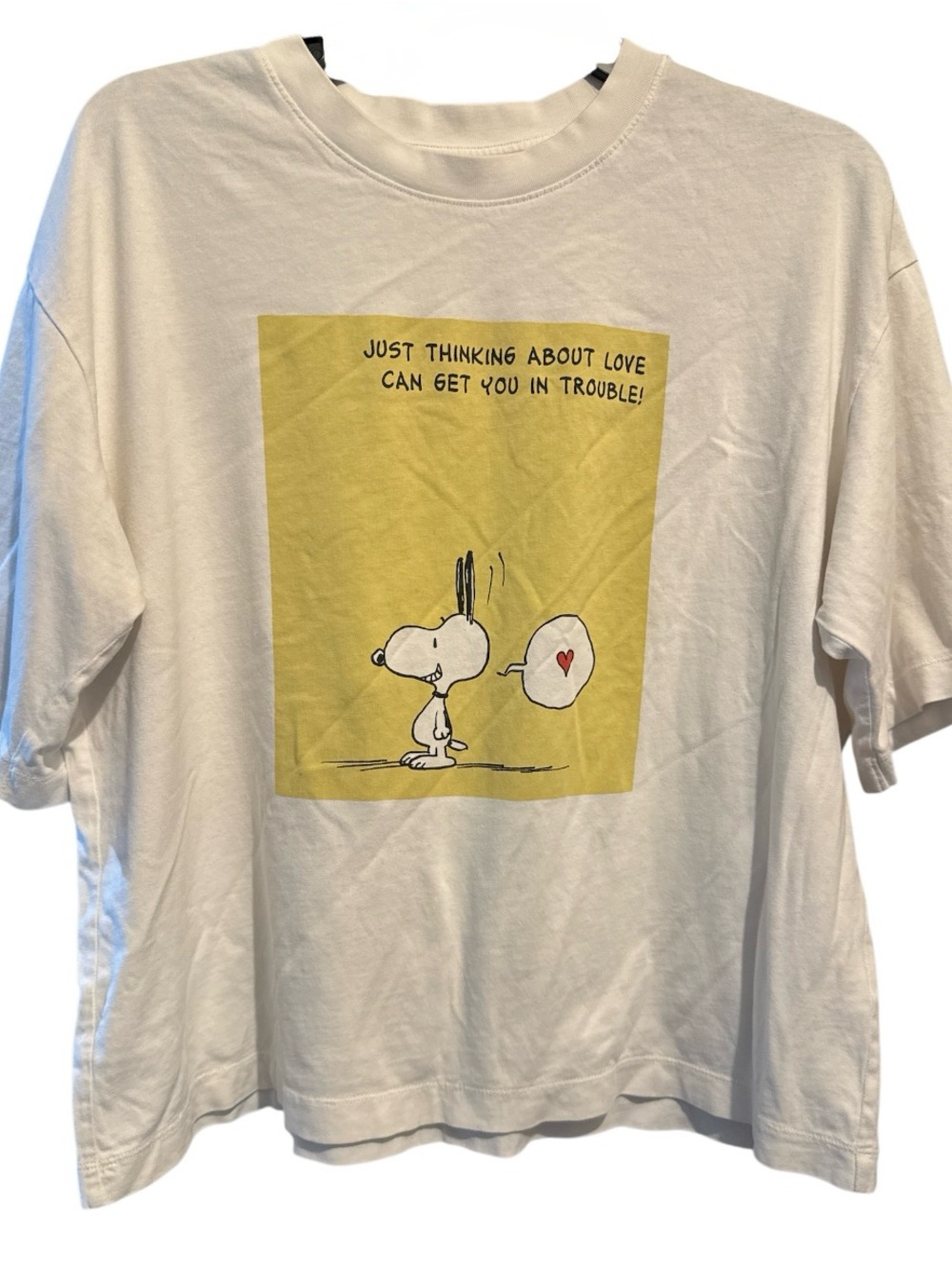 Uniqlo Peanuts Snoopy white tshirt size L